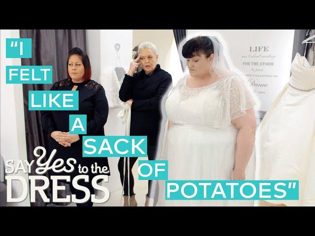 Bride Is TERRIFIED To See Herself In A Wedding Dress | Curvy Brides' Boutique