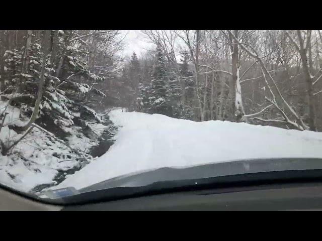 Phillips Mtn. Rd. from Doyle's Bridge.  February 20, 2022.