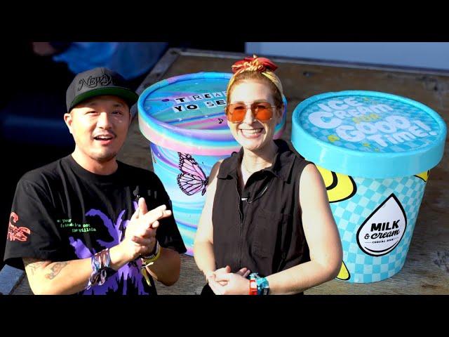 Governors Ball Ice Creams At Milk & Cream Cereal Bar With Cory Ng | Sprung On Food