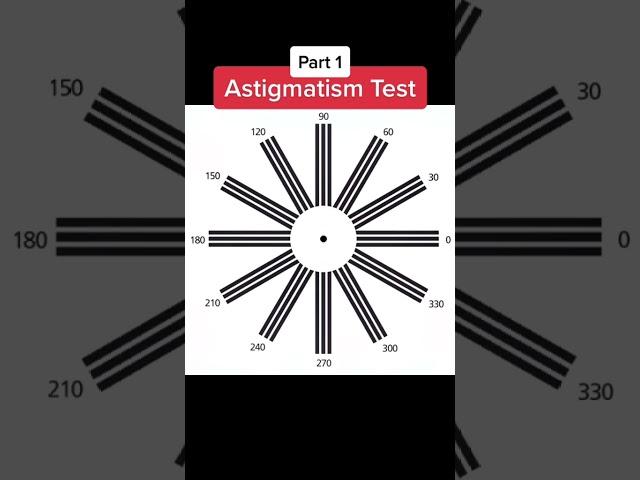 Quick Astigmatism Screening Test! ️ #astigmatism  #screening  #Eyes #Vision #eyecare #optometrist