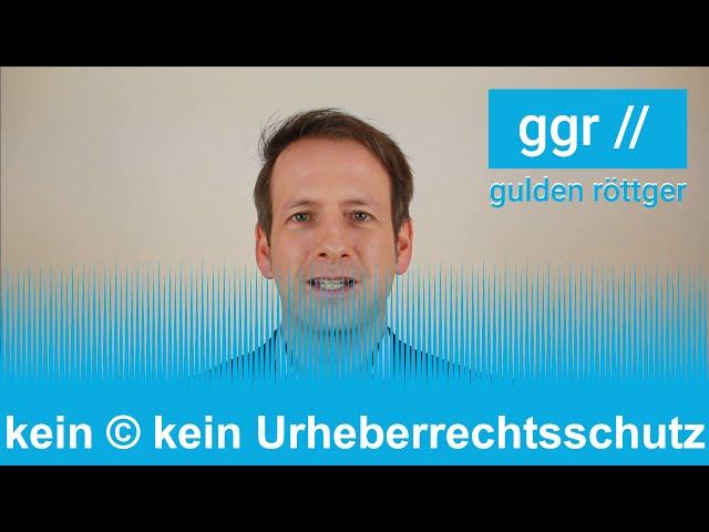 kein Copyrightzeichen © kein Urheberrechtsschutz