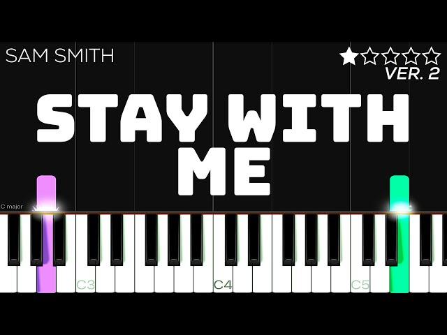 Stay With Me - Sam Smith | EASY Piano Tutorial