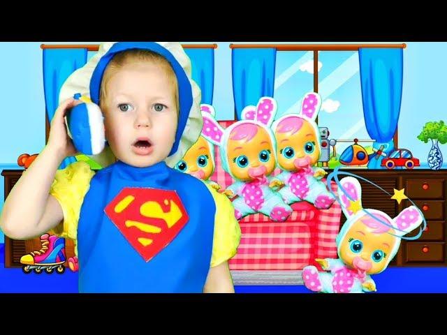 Five Little Babies Jumping on the Bed / Nursery Rhyme for Kids with Paola