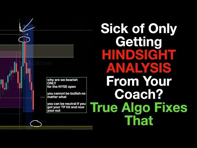 Your Trading Coaches Can't Do It Live - True Algo Fixes That