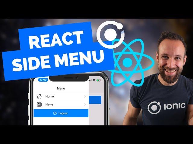 Building an Ionic React Side Menu Navigation