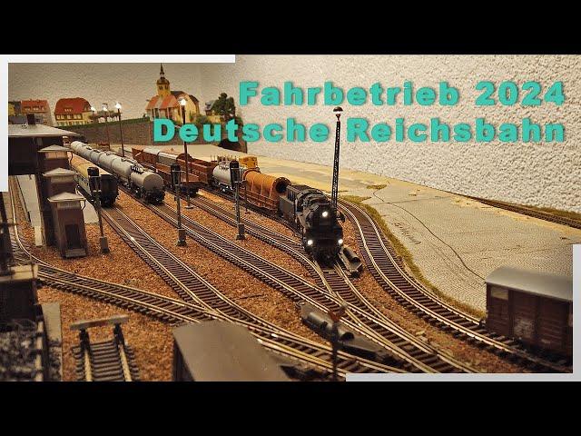 Fahrbetrieb zu Weihnachten 2024│Deutsche Reichsbahn│Modellbahn TT│4K