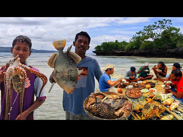 PULAU ANGKER Laut & Darat sangat kaya alamnya, makan Buah dan Sefood #part10