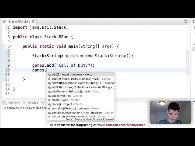 Stack Java Tutorial #65