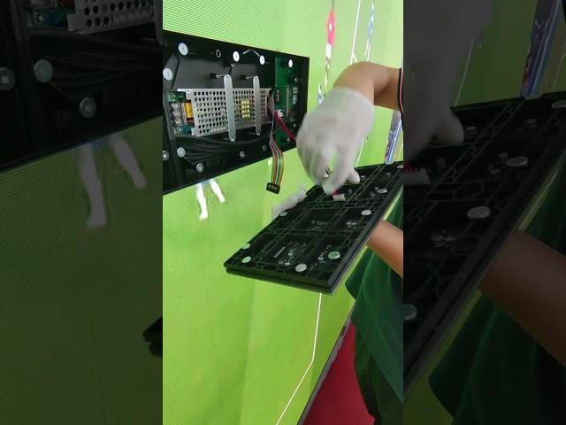 Install LED DISPLAY MODULE Panel is so easy! #ledscreens #leddisplay #ledmodule #leddisplays #led