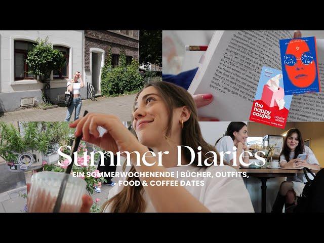 Wochenende im Sommer, Urlaubsbücher, Food Shopping & Kaffee Dates | SUMMER DIARIES VLOG