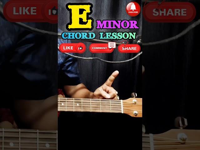 E Minor Chord lesson #shorts #short #youtubeshorts #youtube #trending #trendingshorts #shortsfeed