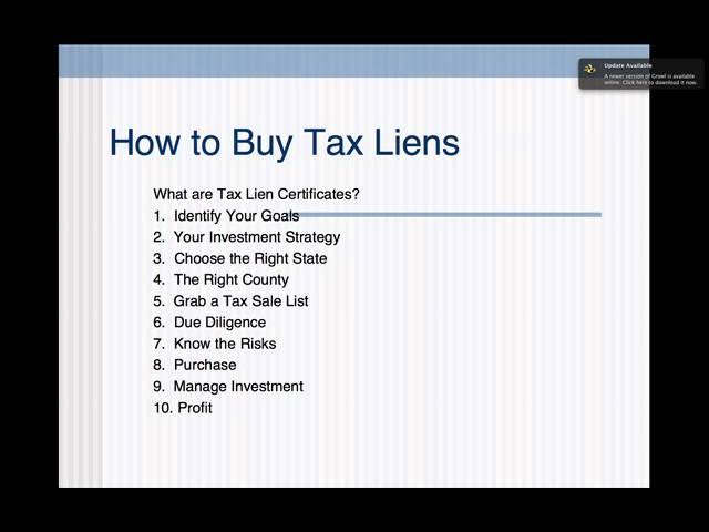 How to Buy Tax Liens and Tax Lien Certificates