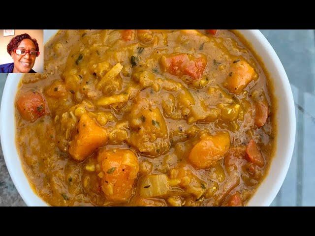 Sweet Potato And Lentil Curry / easy  lentil and sweet potato curry recipe / lentil curry recipe