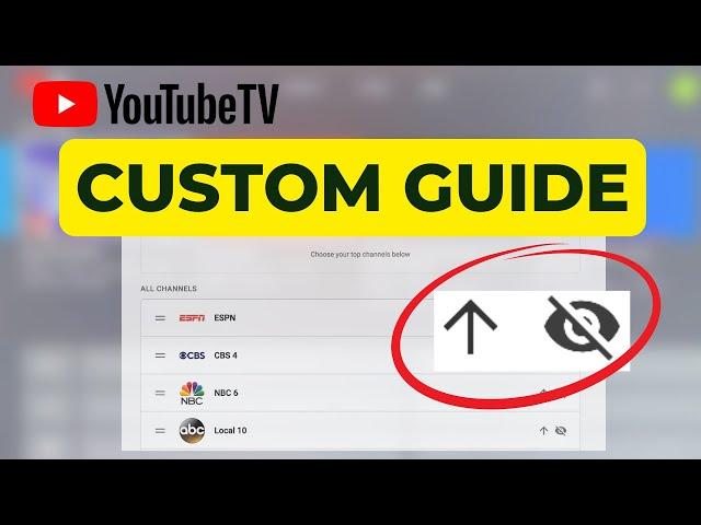 How to Customize YouTube TV’s Live Guide: New Way to Reorder and Hide Channels!