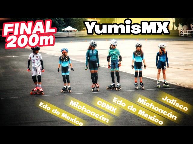 Sao y la China Luchando por la Copa Morelia 200m Spring DIA 2 patinaje de velocidad YumisMX