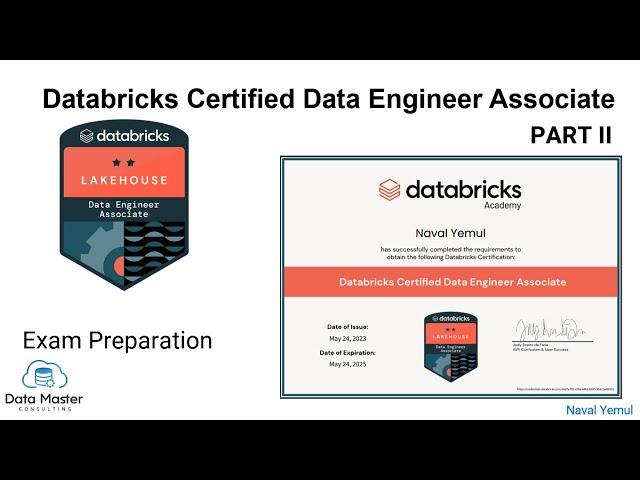 Databricks Certified Data Engineer Associate | Exam Preparation- Part 2