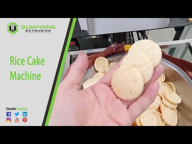 Puffed rice cake machine