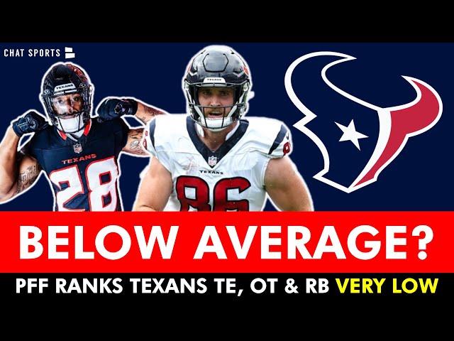 Texans O-line BOTTOM 10? PFF Rankings Of Joe Mixon & Dalton Schultz | Texans News & Rumors