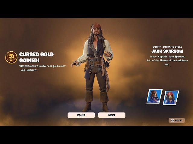 All Fortnite Pirates of the Caribbean Mini Battle Pass Rewards (Cursed Sails Pass)