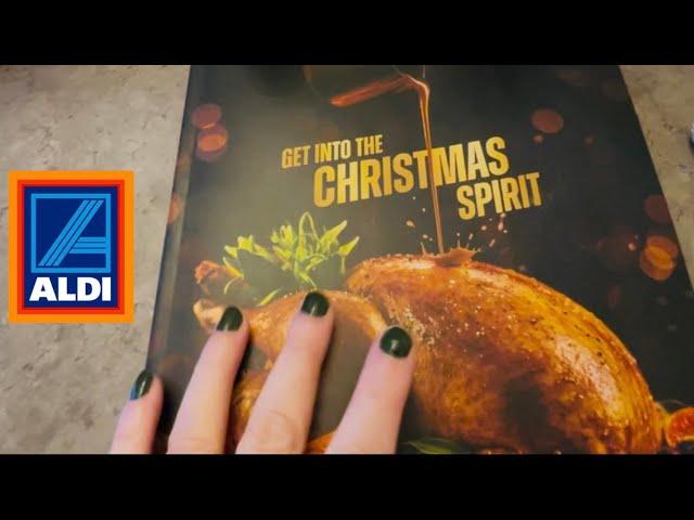 ASMR: Aldi Christmas Food Magazine Flip Through. #asmr #relaxing #calm