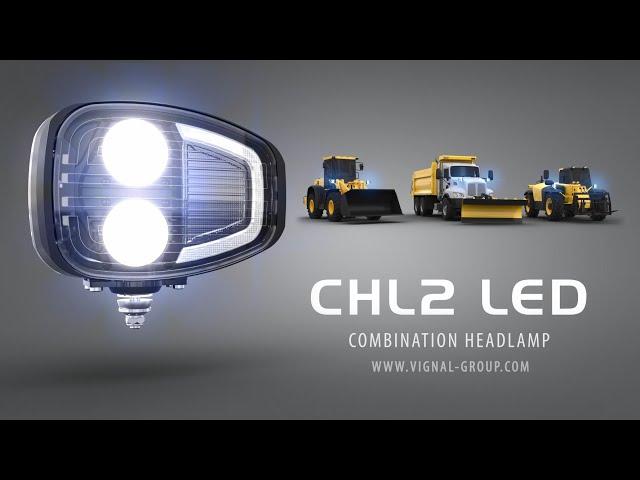  CHL2 LED combination headlamp for industrial vehicles and snow plow