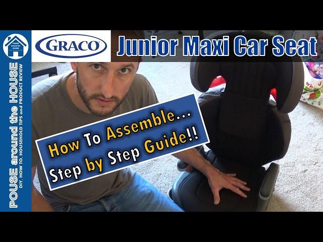 Graco Junior Maxi Car Seat assembly. How to assemble Graco lightweight high back booster seat.