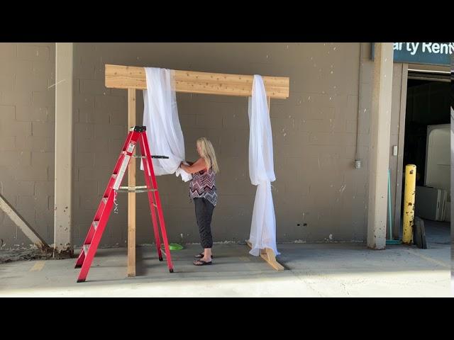 Wood Arch Draping Demo