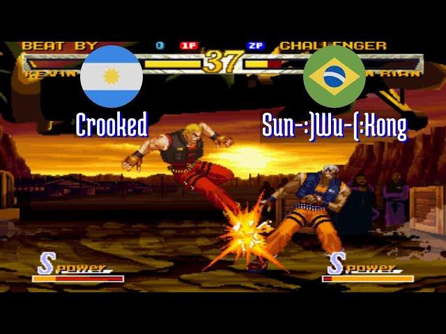 FT5 @garou: Crooked (AR) vs Sun-:)Wu-(:Kong (BR) [Garou Mark of the Wolves Fightcade] Sep 6