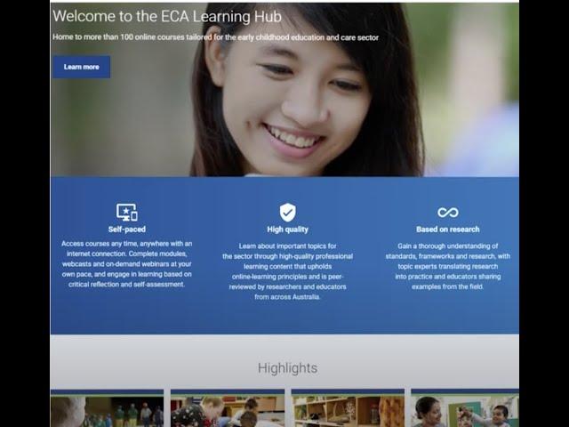 ECA Learning Hub — Promo