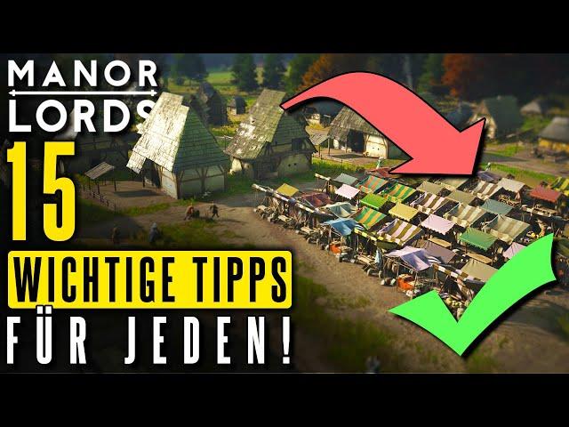 15 wichtige Tipps & Tricks für Beginner! | Manor Lords | Anfänger Tutorial