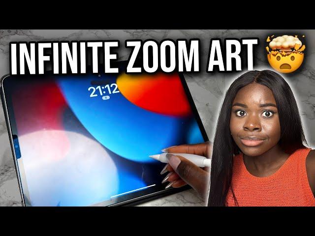 Trying DIGITAL ART again! Infinite zoom art is crazy