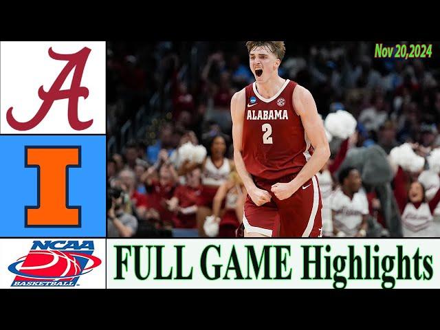 Illinois vs Alabama FULL GAME | Nov 20,2024 | College basketball 2024  | Ncaa basketball