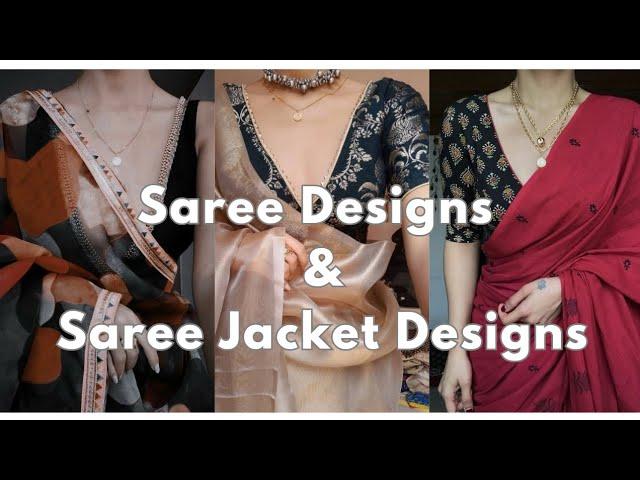 Beautiful Saree Designs || Beautiful Saree Blouse Designs || Saree || Jacket  @AshiFashionSL