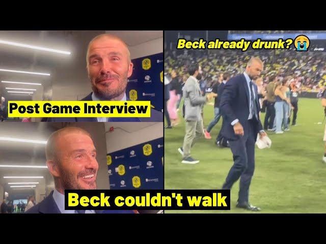 Beckham couldn't walk as Messi lifted Leagues Cup trophy and Beckham post match interview