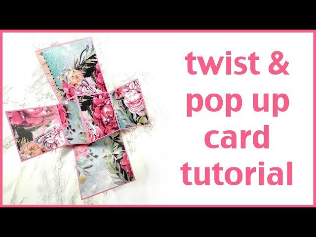 Twist & Pop Up Card Tutorial | How to make an easy pop up card making