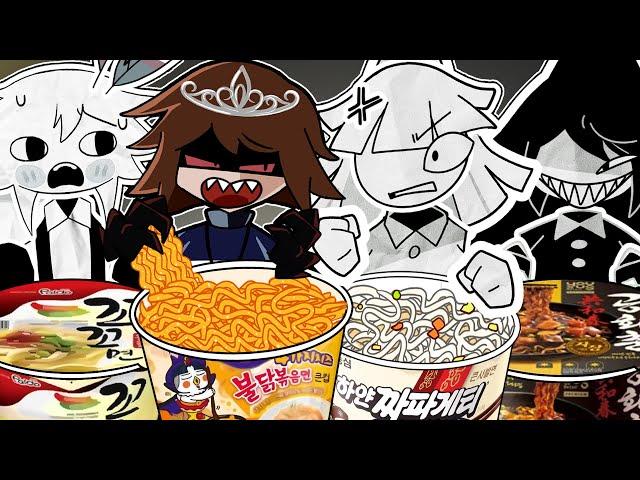 Convenience Store Food Mukbang VS Fundamental Paper Education COMPLETE EDITION! | Animation | ASMR