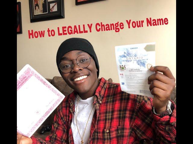 How to LEGALLY Change Your Name - ONTARIO