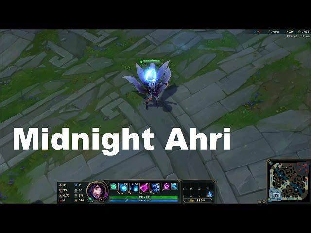 Midnight Ahri SkinSpotlight - League of Legends