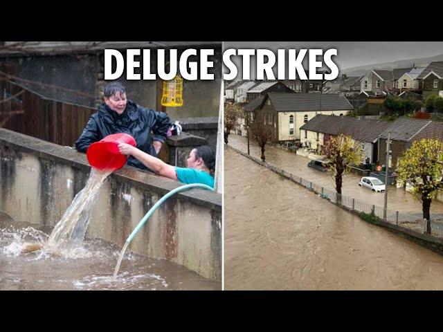 Major incident declared as Storm Bert flooding sparks mass evacuation with streets underwater