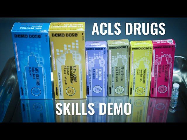 Emergency Code Syringe Medication - Set Up Instructions | Emergency Medicine | ACLS Nursing Skills