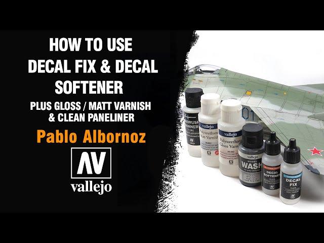  HOW TO USE DECAL FIX & DECAL SOFTENER, VARNISHES and CLEAN PANELINER by PABLO ALBORNOZ