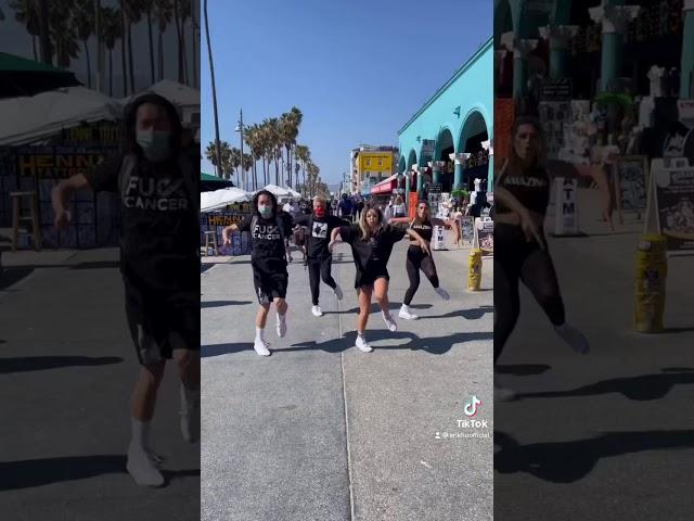 Venice Beach Boardwalk Public Shuffling/Cutting Shapes & TikTok Shuffle Dance Trend #Shorts