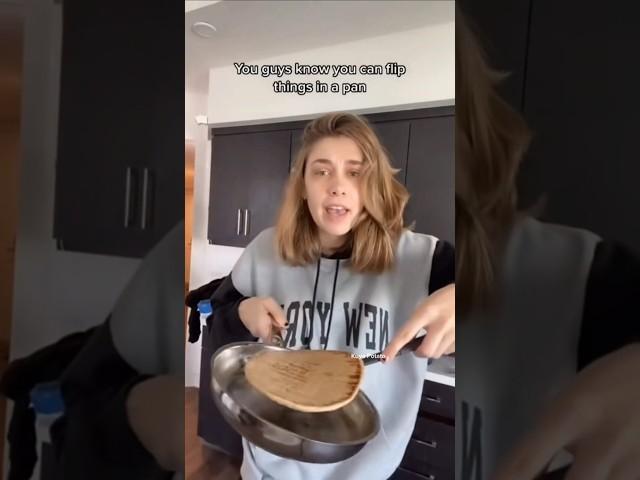 Do you guys know you can flip things in a pan? Compilation  #funny