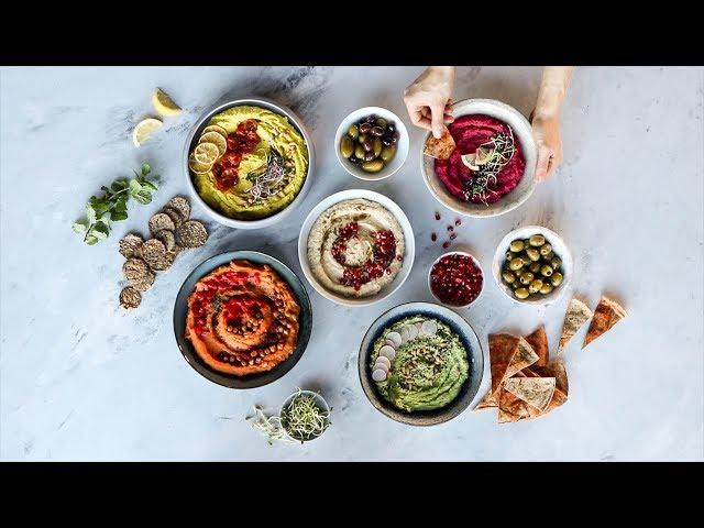 HOW TO MAKE HUMMUS » 5 ways, healthy & easy