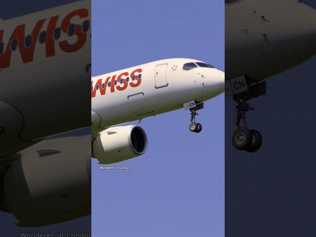 SWISS Airbus A220-300 flight LX 354 from Geneva (GVA) to London (LHR)️  #Travel #Airbus #Flight