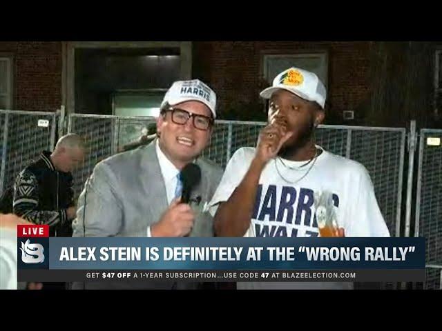 Alex Stein LIVE From Kamala Watch Party (Dressed As WHITE DUDE FOR HARRIS)