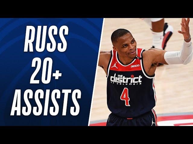 Best of Russell Westbrook's NBA RECORD 20+ Assist Games!