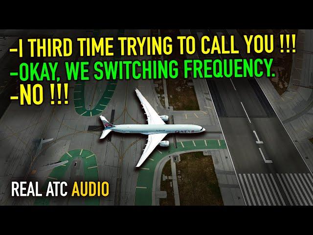 Controller GETS MAD at QATAR Pilot. REAL ATC