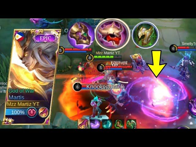 MARTIS (THE FORGOTTEN FIGHTER ) NEW TANKY DMG BUILD AND EMBLEM || MARTIS BEST BUILD 2023 MLBB