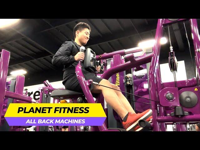 Planet Fitness Back Machines (HOW TO USE ALL OF THEM!)